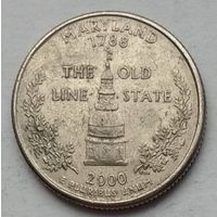 США 25 центов (квотер) 2000 г. Р. Мэриленд