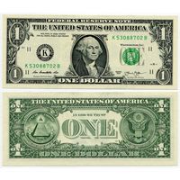 США. 1 доллар (образца 2013 года, K, Техас, P537, UNC)