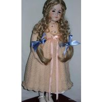 Кукла "Елизавета". Ручная работа. (Англия). В единственном экземпляре. Изготовлена для коллекции. Кукла русоволосая с голубыми глазами. Высота 60 см.
