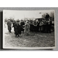 Фотография автомашина, танец конец 1950-х.