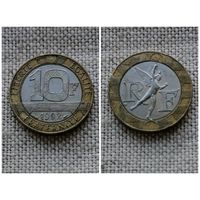 Франция 10 франков 1992/Би-металл