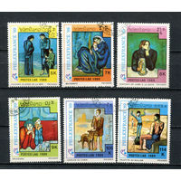 Лаос - 1989 - Искусство. Международная выставка марок Philexfrance 89 - [Mi. 1162-1167] - полная серия - 6 марок. Гашеные.  (Лот 7BR)
