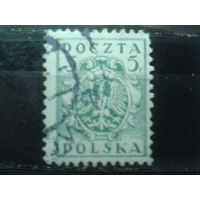 Польша 1919 Стандарт, герб 5 фенигов