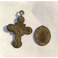 Крестик и медальон св.Варвара