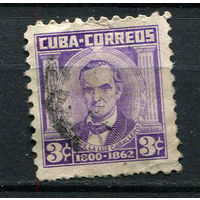Куба - 1954/1956 - Хосе де ла Лус Кабальеро 3С - [Mi.412] - 1 марка. Гашеная.  (LOT DW41)-T10P13