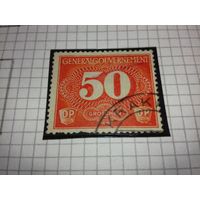 Германия Рейх Генерал-губернаторство 1940 доплатная марка