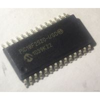 PIC18F2520-I/SO Микроконтроллер 8-Бит, 40МГц, 32КБ (16Кx16) Flash, c 10-Бит АЦП, 25 I/O SMD. PIC 18F2520