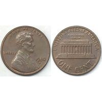 1 центов США 1980г D