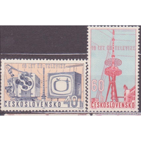 1963. Чехословакия. 1394-1395(Mi). 10-летие чешского телевидения. MNH ** \\13