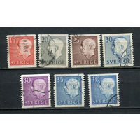 Швеция - 1954-1964 - Король Густав VI - 7 марок. Гашеные.  (Лот 26CE)