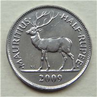 Маврикий 1/2 рупии 2009