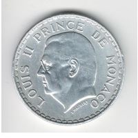 Монако 5 франков 1945 года. Состояние XF