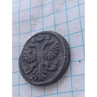 Полушка 1735 года в редком для этих монет состоянии.