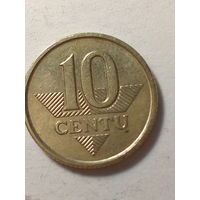 10 центов Литва 2007