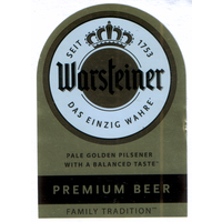 Этикетка пиво Варштайнер премиум Лидский ПЗ Т354