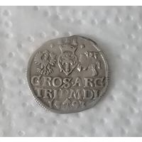 Трояк 3 гроша 1593 г Вильно