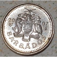 Барбадос 5 центов, 2007/магнетик/ (9-2-13)