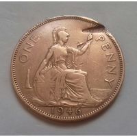 1 пенни, Великобритания 1946 г., Георг VI