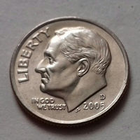 10 центов (дайм) США 2005 D, AU