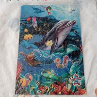 Картина из пазлов картинка из пазлов, дельфин, подводный мир
