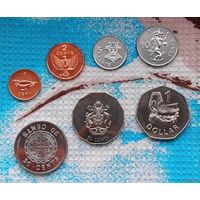 Набор монет Соломоновы острова 1, 2, 5, 10, 20, 50 центов; 1 доллар.