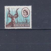 [2450] Британские колонии. Родезия 1966. Елизавета II.Фауна.Антилопа куду. MNH.