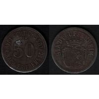 Германия f555.4 (Уффенхайм нотгельд) 50 пфенниг 1920 год (железо) (0(o1(0 ВАША ЦЕНА / ТОРГ