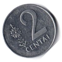 Литва. 2 цента. 1991 г.