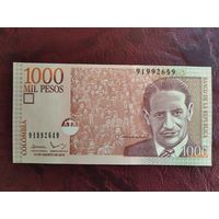1000 песо Колумбия 2015 г.