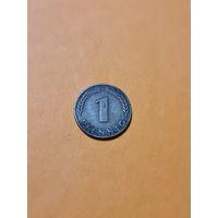 Монета 1 пфенниг ФРГ 1950 (D).