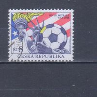 [2249] Чехия 1994. Спорт.Футбол.Чемпионат мира. Одиночный выпуск. Гашеная марка.
