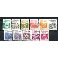 Никарагуа - 1983-1987 - Цветы - 11 марок. Гашеные.  (Лот 23CB)