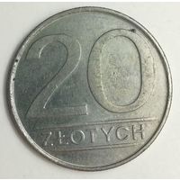 20 злотых 1985 года. Польша. Монета. А1-4-5