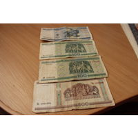 1000 рублей,500 рублей и 100 рублей 2000г