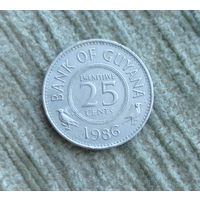 Werty71 Гайана 25 центов 1986