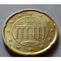 20 евроцентов, Германия 2008 D, AU