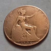 1 пенни, Великобритания 1906 г., Эдуард VII