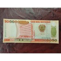 100000 метикал Мозамбик 1993 г.