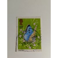 Великобритания 1981.  Бабочки