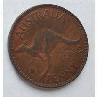 Австралия 1 пенни, 1942 Точка после "PENNY" 5-10-19