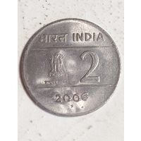 Индия 2 рупии 2006 года . Звезда