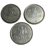 Бразилия, набор монет (3 шт) 1994-1996