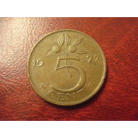5 центов 1977 год Нидерланды
