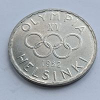 500 марок Финляндия. XV летние Олимпийские игры, Хельсинки 1952. Серебро 500. Монета не чищена. В блеске.