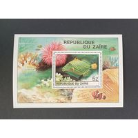 Тропическая рыба Блок ДР Конго Заир 1980
