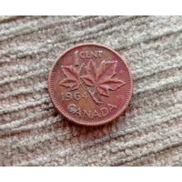 Werty71 Канада 1 цент 1964 Елизавета 2 юная королева