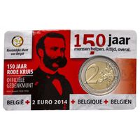 Бельгия 2 евро 2014 Красный Крест BU