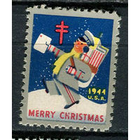США - 1944 - Рождество и Новый год - 1 виньетка. MNH.  (LOT EA38)-T10P29