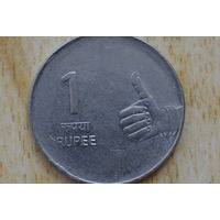Индия 1 рупия 2008 (М.д. - Хайдарабад)