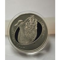 1. 10 рублей 2009 г. Серый гусь. Серебро